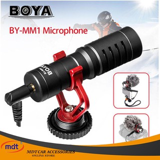 Boya BY-MM1 Compact On Camera Video Microphone Youtube Vlogging Recording Mic Black