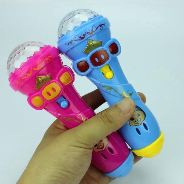 Funny Singing Lighting Wireless Microphone Gift Music Karaoke Cute Mini Speaker Toy (3)