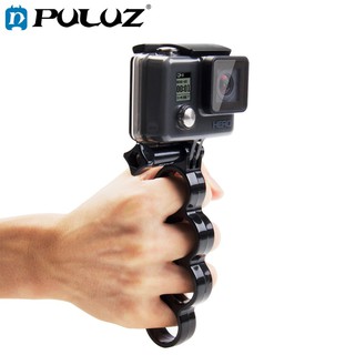 ✺☽┋PULUZ Handheld Mount For GoPro Hero6 Plastic Knuckles Fingers Grip Ring Monopod Tripod Mount+Thum