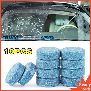 【Ready Stock】10pcs Car Windshield Cleaner Glass Cleaner Car Solid Wiper Window Cleaning for Any Glass or Window