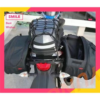 【promotion 】58L 1+1 Motorcycle Saddle Bag Canvas Waterproof Multifunctional Travel Luggage Side Ba