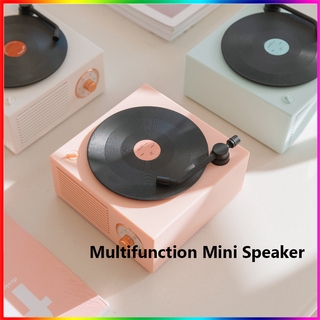 Creative Retro Speakers Bluetooth Gramophone Vinyl Record Playe Multifunction AM FM Mini Speaker
