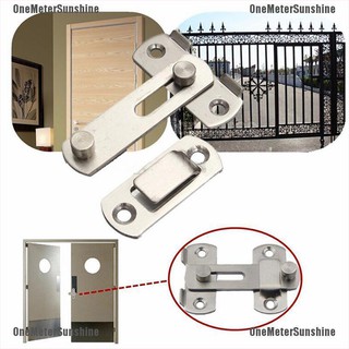 OMS「Stainless Steel Home Safety Gate Door Bolt Latch Slide Lock Hardware+Screw」