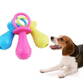 Puppy Pet Dog Colorful Dental Teething Healthy Teeth Chew Training Play Ball Toy