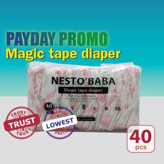 Alloves Magic Tape Baby diapers All size 40pcs/pk