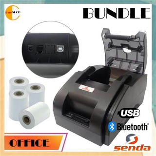 【Available】SENDA JP58H Thermal Receipt Printer (BLUETOOTH VERSION+USB) WITH 58mm*45mm Thermal