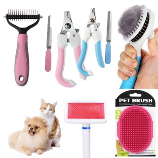 Pet Grooming Set/Pet Dog Cat Comb Brush/Pet Dog Cat Nail Clipper/Dog Bath Brush Comb dog groomingset