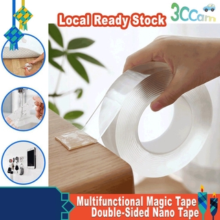 Multifunctional Double-Sided Nano Tape Strongly Sticky Adhesive Traceless Washable