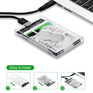 USB 3.0 External 2.5" SATA Hard Drive Enclosure SSD HDD Disk Case sT6u