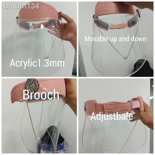 Health Monitors & Tests♈▪Fashion Acrylic/Face Shield/ with brooch design/Movable/Good Quality