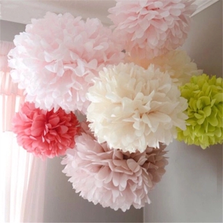 25 cm paper flower pompoms DIY Party Decoration Wedding Supplies Handmade