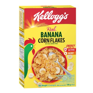 Kellogg's Banana Corn Flakes Healthy Breakfast Cereal 1 box 180g