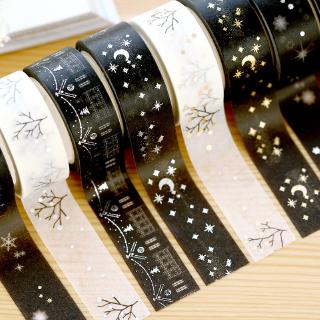 1 PC Gilding Washi Tape Art Journal Decoration Bronzing Scrapbooking Masking Tape