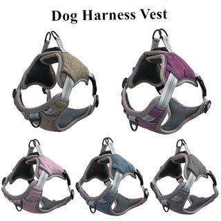 Dog Harness No Pull Reflective Nylon Padded Harnesses for All Seasons Nylon Pet Dog Harness Vest Quick Release