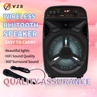 Bluetooth Speaker Portable Wireless Bluetooth Speaker With TWS TF Card USB Music Player Free Mic