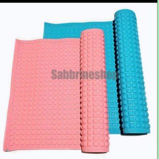 Rubber Changing Pad (2 Colors in 1) Pink and Blue for Baby(Water Proof) Air Filled