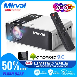 Mirval Y7 720P Mini LED Portable Projector 2800 Lumens Multi-media HDMI VGA USB TFcard Proyector Po