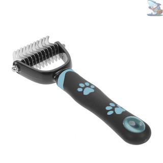 [Ready Stock]Pet Grooming Tool Double Side Dematting Comb Remove Undercoat Mats Tangles Shedding Brushes for Dogs and Cats Pets (1)