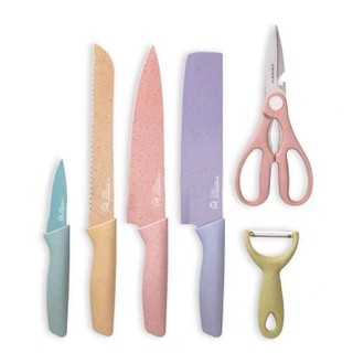 Stainless Steel Pastel Kitchenware Set Colors Knife Set