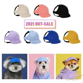 【Must-have for cute pets】Pet Dog Hats Cat Summer Canvas Cap Outdoor Dog Baseball Cap With Ear Holes