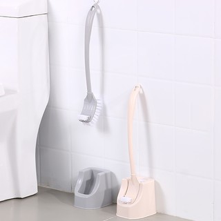 Richu_ Toilet Brush Plastic Bathroom WC Double Sided Long Handle Cleaning with Base (2)