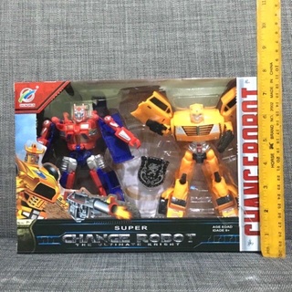 baby toy ♣Change Robot Optimus and Bumblebee Set♧