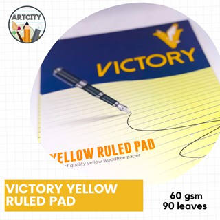 Victory Yellow Pad 90 leaves 60 gsm - sold per pad and per ream[ArtCity]