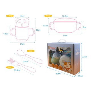 Children's Cartoon Bear Tableware Set (4)