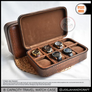 8 Slots PREMIUM Travel Watch Box Jumbo / Watch Case / Watch Box / Watch Case