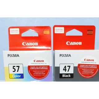 CANON PIXMA INK CARTRIDGE PG-47/ CL-57 (BLACK/TRI-COLOR)
