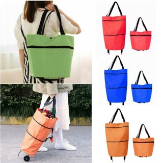 【spot goods】♣travel bag✠Mahusay na kalidad at mababang presyo Foldable Trolley Shopping Bag BagTrave