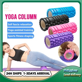 Outdooraccessoriesfitness▲34cm Yoga Column Roller Fitness Equipment EVA Foam Pilates Block Gym Massa