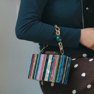 New Wallet Women Messenger Bag Fashion Sequin Handbag Marble Striped Woman Evening Bag Luxury Shoulder Casual Clutch