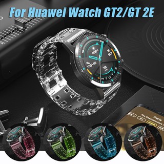 Glacier Translucent Silicone Strap for HUAWEI Watch GT2 Watchband Clear Replacement Band for GT 2E Honor Magic 2