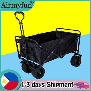 【Ready Stock】Outdoor Utility Folding Wagon Trolley Outdoor Tool Truck Portable Shopping Cart