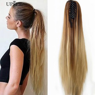 [COD] Claw Clip Long Straight Ponytail Hair Extensions Wig Hairpiece