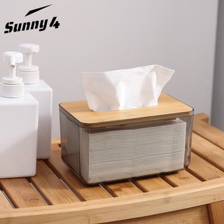 Minimalist Tissue Box Transparent High Quality Tissue Holder Square Rectangle Plastic Facial Tissue