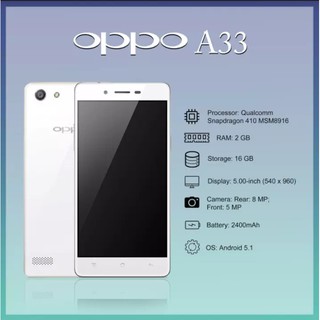 Original mobile OPPO A33 2GB +16GB Free tempered glass & phone case BUY NOW COD