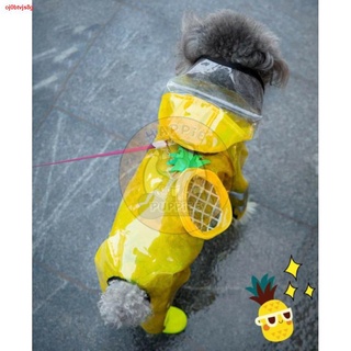 ◈☸Pineapple Purse Pet Raincoat Dog Cat Rainy Coat Rain