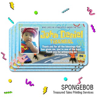 Spongebob Birthday Christening Souvenir