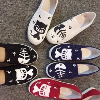 Korean fashion Cat and fish shoes