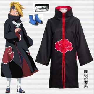 Halloween Naruto Akatsuki Cloak Robe Anime Cosplay Costume