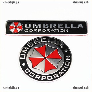 【chendujia】3D Aluminum Alloy Umbrella Corporation Resident Evil Decals Decorations Badge