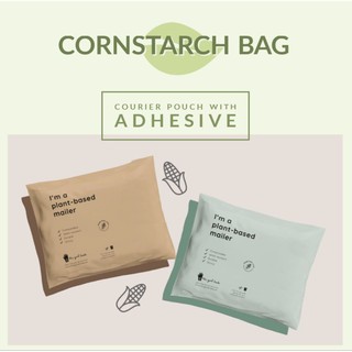 100% Biodegradable & Home Compostable Cornstarch Mailer pouch, 5pcs