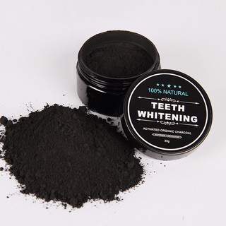 Teeth whitening activated organic charcoal