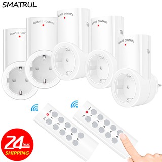 (in stock)EU Plug 433mhz Wireless Remote Control smart Socket wall Programmable Electrical Outlet