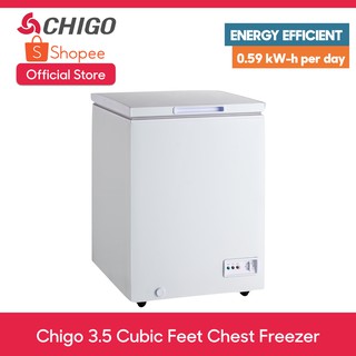 Chigo 3.5 cu ft Chest Type Freezer (A+ High Energy Efficiency) with Hard Top Door