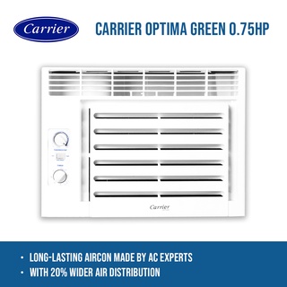 Carrier Optima Window Type Aircon, 0.75 hp, WCARZ008EC1