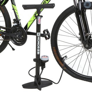 【Ready Stock】Yali Bicycle Floor Pump Tire Inflator with Gauge Cycling Bike Air Pump