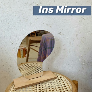 INS Moon Mirror Korean Dressing Table Makeup Cosmetic Mirror Decoration Room Mirror Photo Props